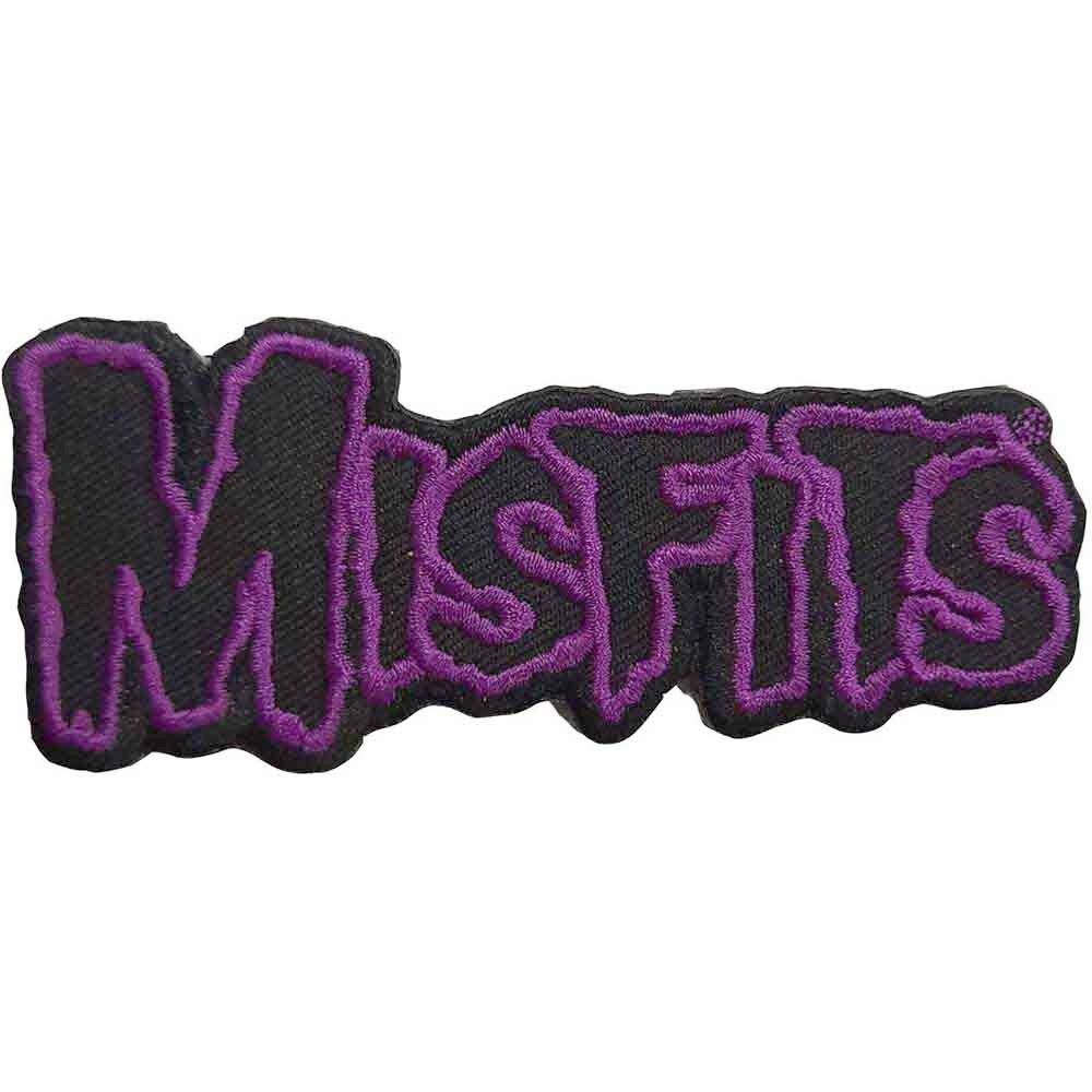 Misfits - Border Logo Patch - Zwart/Paars
